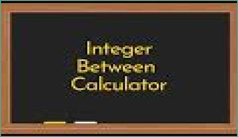 Integers Between Calculator